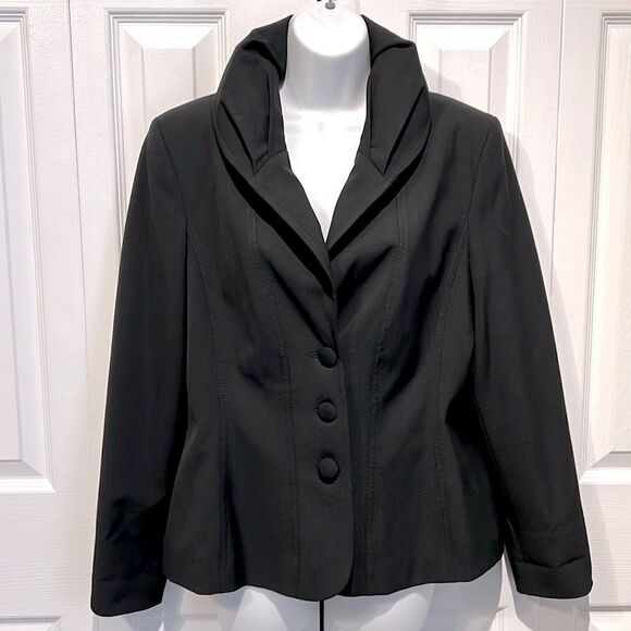 Kapalua Black Lined Blazer Size‎ 10 - Picture 1 of 11